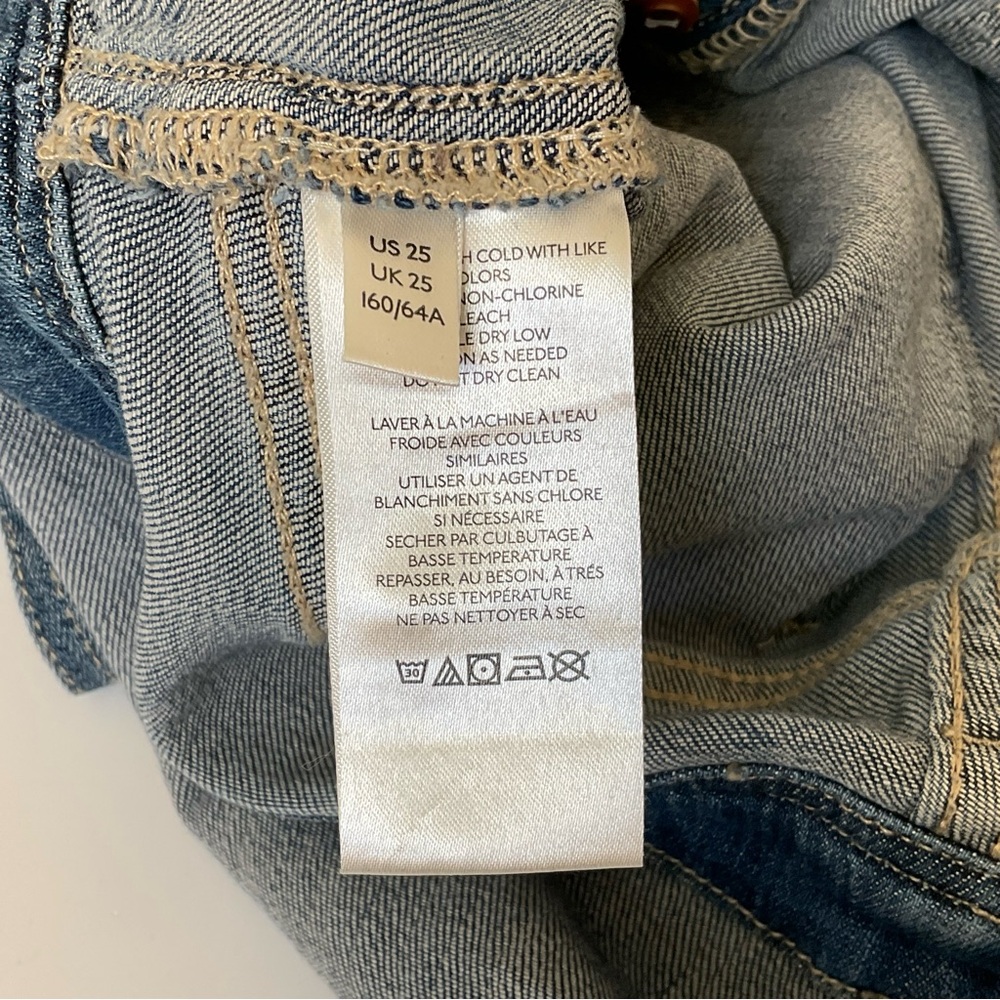 Anthropologie Pilcro Everyday Denim Short Overalls Size 25 - Picture 15 of 16